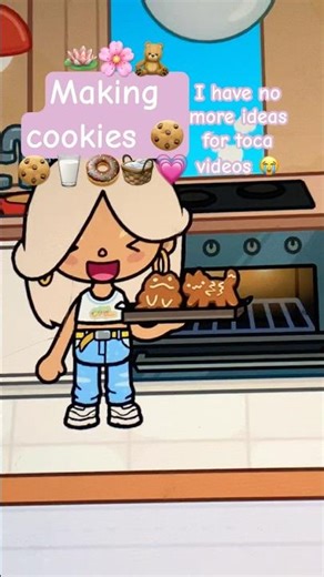 Making cookies 🍪hope you like it #toca #tocaboca #tocalife #athestic #cute #shorts #birds