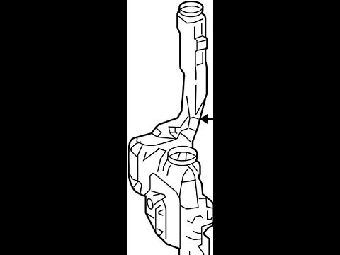 How to repair a leaking windshield washer fluid reservoir