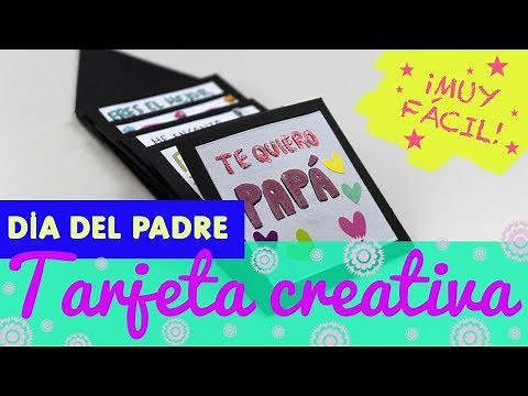 ¿Cómo hacer una TARJETA para el DÍA del PADRE? Tutorial paso a paso fácil para regalar a papá