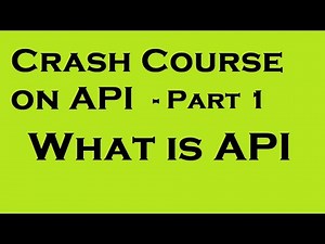 Crash Course on API - Part 1 | What is an API | yusy4code