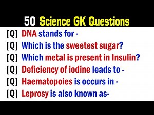 50 Science GK (Biology) Questions and Answer in English | General Science GK | Biology GK Questions