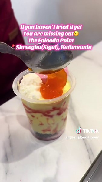 People come once… and they bring friends next time🫶🍨 Saturday hoss ki weekday vibe ta same nai huncha 😎 If you haven’t tried it yet… you’re missing Kathmandu’s sweetest spot 💛 Visit us at Shreegha, Kathmandu for creamy Royal Falooda😋 #thefaloodapoint #kathmandueats #faloodainnepal #nepalfoodie #viralnepal