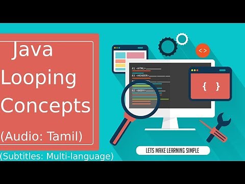 Java Loop Statements in Tamil (All concepts covered with Examples and Programs)
