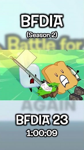 The Longest Episode in Every BFDI Season (as of BFDIE 9) #shorts #bfdi #tpot