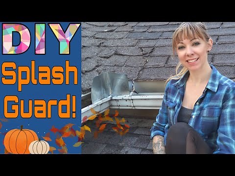 Fix An Overflowing Gutter Corner | DIY Splash Guard | Honest Home Repair