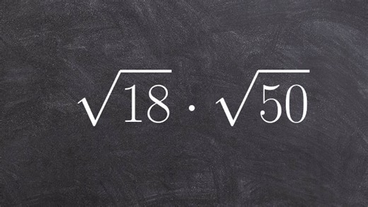 Learning to multiply square root of two numbers by simplifying first