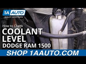 How to Check Coolant Level 94-02 Dodge Ram 1500