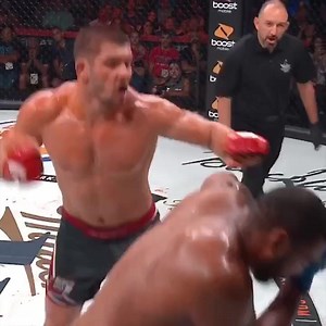 Sometimes you just don't see it coming. That KO power of Valentin Moldavsky can sneak up on you. Look for its appearance at #Bellator225 when he faces Tim Johnson. | Bellator MMA