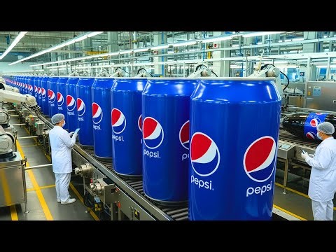 Inside the Pepsi Factory 🥤 How This Global Drink Is Mass-Produced on a High-Speed Production Line