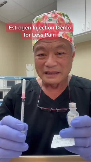 How to inject estrogen with less pain🏳️‍⚧️🥰 #trans #transgender #mtf #transgirl