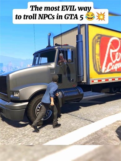The most EVIL way to troll NPCs in GTA 5 😂🔥 #gta #gta5 #shortsfeed