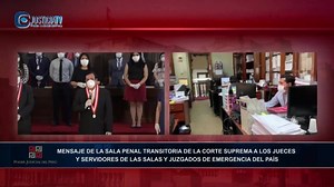 25K views · 417 reactions | MENSAJE DE LA SALA PENAL TRANSITORIA DE LA CORTE SUPREMA A LOS JUECES Y SERVIDORES DE LAS SALAS Y JUZGADOS DE EMERGENCIA DEL PAÍS | Justicia TV - Poder Judicial del Perú | Facebook