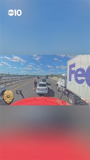 Viral video shows drivers confronting each other after alleged brake checking