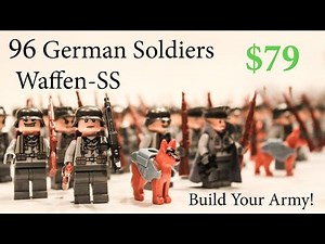 Lego WW2 German Army SS Soldiers Military Lego Toy Guns & Brickarms Review