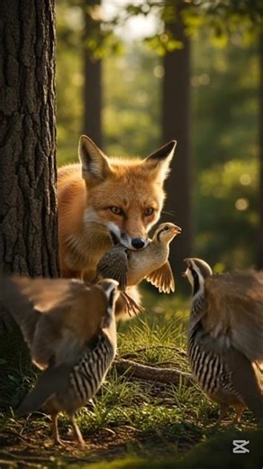 Unbelievable Forest Encounter: A Fox on the Hunt!” #FoxCaughtInAction #FoxHunting #shortsfeed