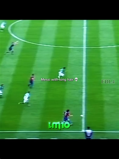 Messi with long hair 💀 #messi #lionelmessi #goat #football #footballtiktok