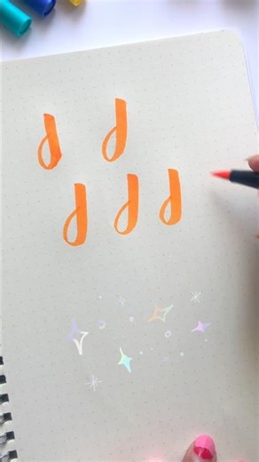 Descender Loop Practice | Modern Calligraphy #shorts #calligrphylearning