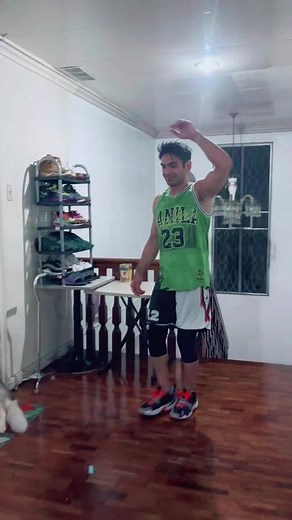 Siberian Husky Joins Dance Routine at Home