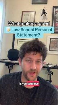 What makes a good #lawschool personal statement?