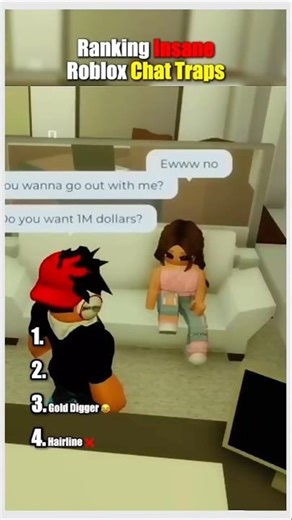 ROBLOX chat traps 💀🌝 #roblox #shorts
