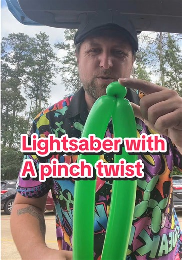 Creating a Balloon Lightsaber with a Bubble Top