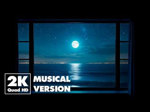 Shimmering Horizon ✦ Fake Window Projector | For TV & Projector | 2K Quad HD ♫︎ Musical version