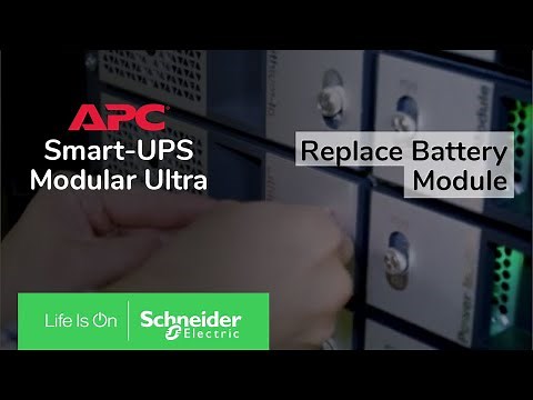 APC Smart-UPS Modular Ultra 5-20kW - How to replace the battery module