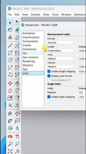 📏 Cara Atur Unit & Presisi di SketchUp | Tips Cepat untuk Pemula
