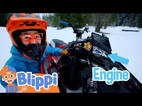 Blippi's Red Snowmobile | ‪@Blippi‬ | Vehicles for Kids