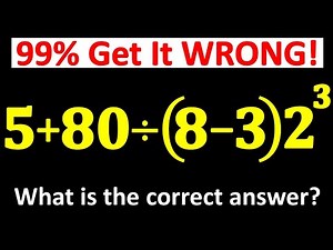 🔥 Very Tricky Math Problem That 99% of People Get WRONG! 🤯 Can YOU Get It Right? 🤔