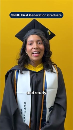 From first in her family to finish high school to a #MastersDegree grad #shorts