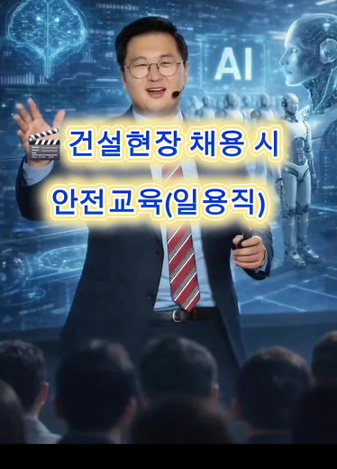 건설현장 채용 시 안전교육 필수 안내