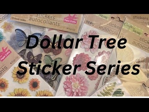 Dollar Tree Sticker Series #33 Card Share - #dollartreestickerseries #dollartree #handmadecard