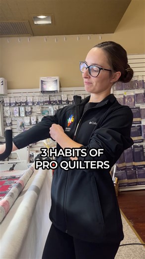 2.2K views · 30 reactions | What are the habits of a pro quilter? Well, Claire's got three to share! #proquilter #advancedquilter #quiltingtips | Nebraska Quilt Company | Facebook
