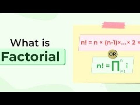 📘 Factorial Function Explained | Easy Math Tutorial