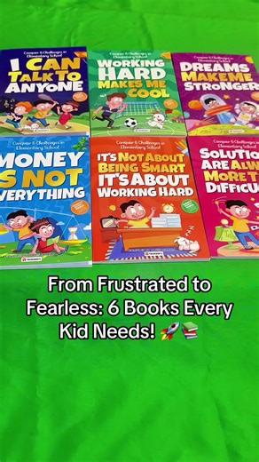 Give your child the tools to tackle challenges with confidence! 🌟 This 6-book set is full of fun, engaging stories that teach courage, problem-solving, and resilience perfect for elementary school kids. Turn frustration into fearlessness today! #KidsBooks #ElementarySchool #ConfidenceForKids #KidsReading #ParentingTips