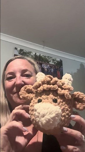 Crochet highland cow