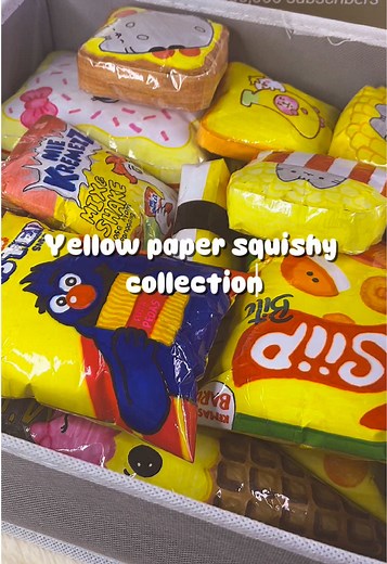 Colorful Yellow Paper Squishy Collection Ideas