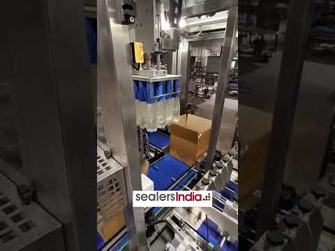 Auto case packer for tall bottles