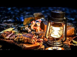 【渓流野営】ソロキャンプ(真夏の森林で特大肉ステーキをキャンプ料理)アウトドアVLOG【長編字幕なし】