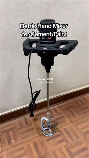 Multi-Functional Electric Hand Mixer for Cement, Epoxy, and Paint Mixing