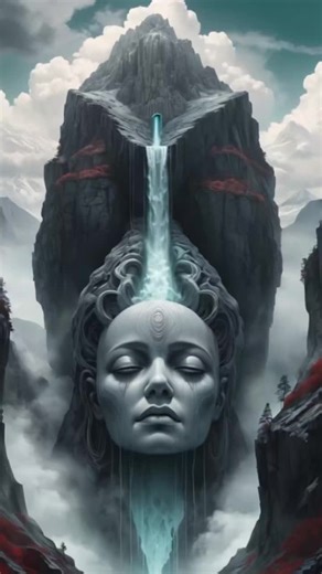 #mountain #waterfall #ai #ailove