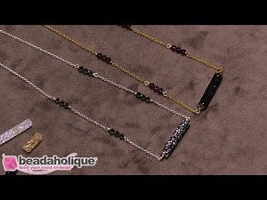 How to Make Wrapped Wire Loop Bead Links and Connect to Chain