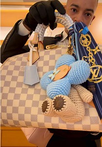 Louis Vuitton Speedy 30 Soft Damier Azur Bag
