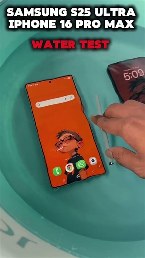 DROPPING iPhone 16 Pro Max & S25 Ultra in WATER - Shocking Result! 🤯