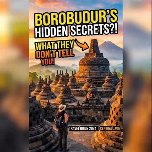 This 9th Century Temple Has 500 Buddha Statues 😲 | The Ancient Mystery of Borobudur Revealed 🛕