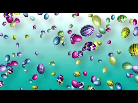 1 HOUR! ~ Easter Screensaver ! Colorful Falling Easter Eggs!
