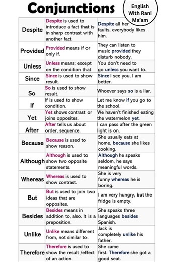 5.6K views · 51 reactions | Conjunctions | Grammar | EduSphere Academy #grammar | EduSphere Academy | Facebook