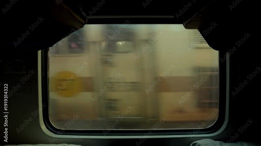 Two Men Looking Out Train Window in India, Friends Traveling on Indian Railways, Cinematic Journey POV
