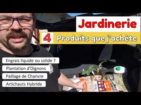 4 Products I still buy at the garden center: Mulch, F1 artichokes, Onions, Liquid fertilizer